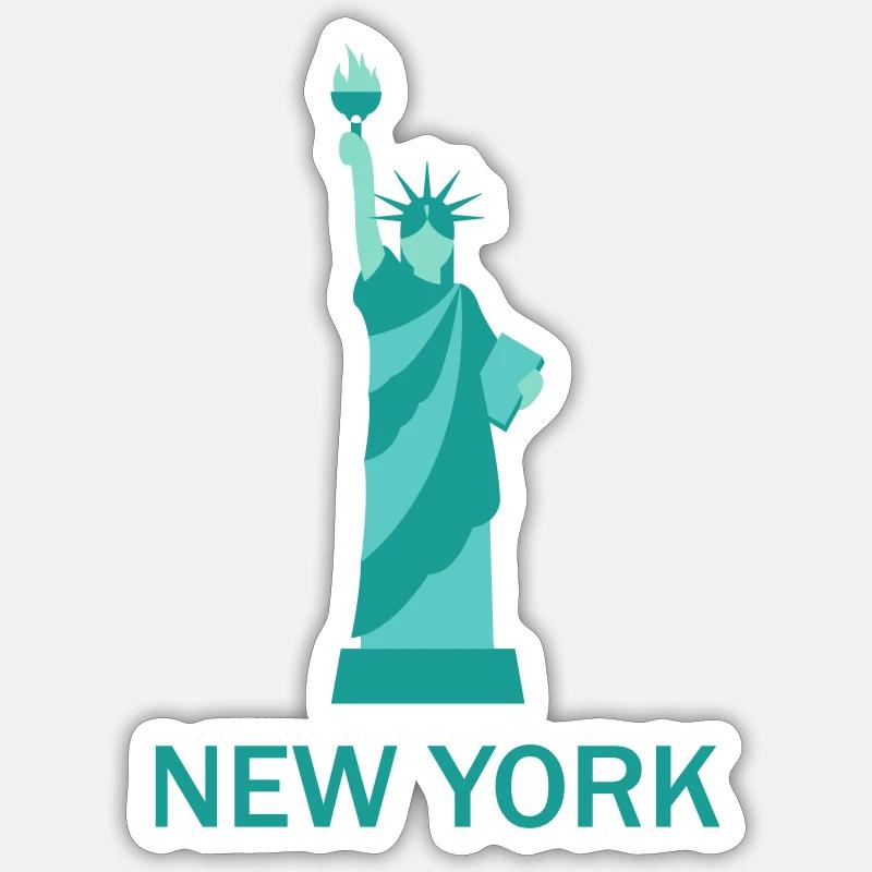 New York - Sticker size S (10 x 10 cm) - white matte