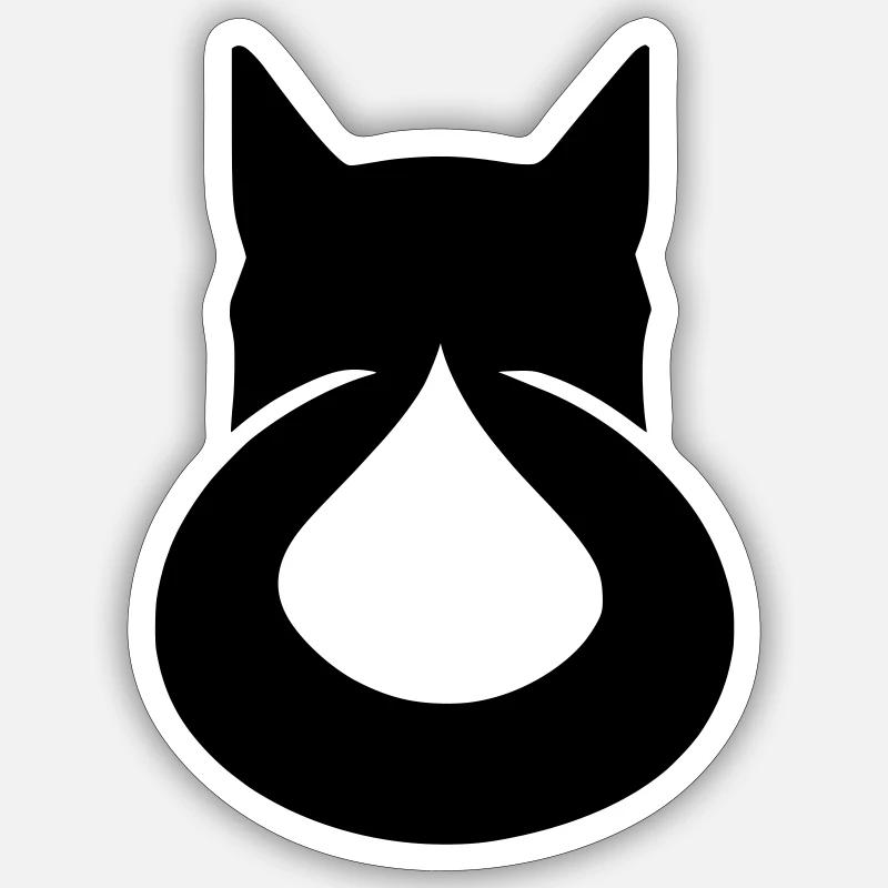 Comfy cat Sticker size S (10 x 10 cm)