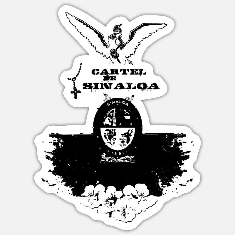 Sinaloa Mexico - Sticker size S (10 x 10 cm) - white matte