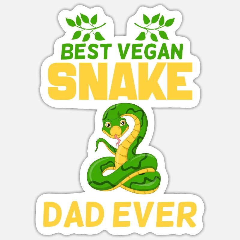 Serpent - Sticker taille S (10 x 10 cm) - blanc mat