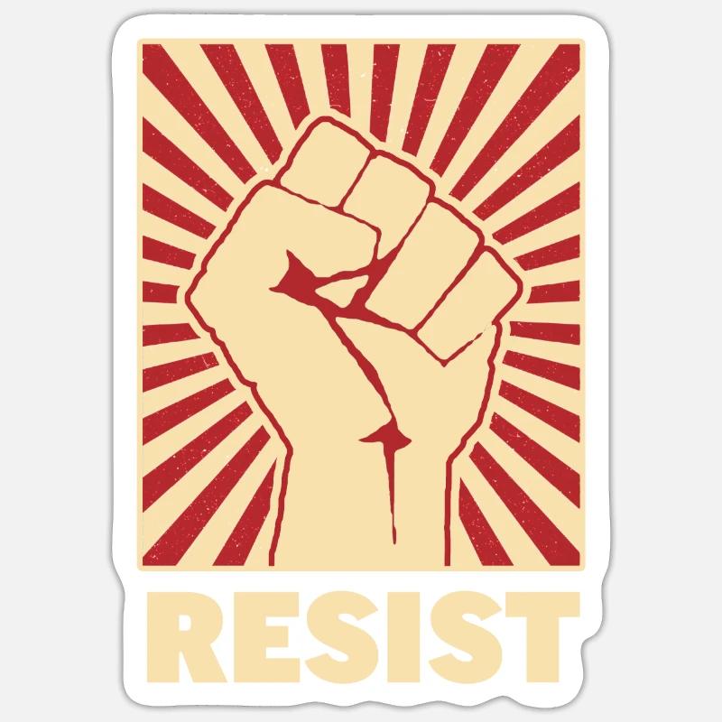 Resist Sticker size S (10 x 10 cm)