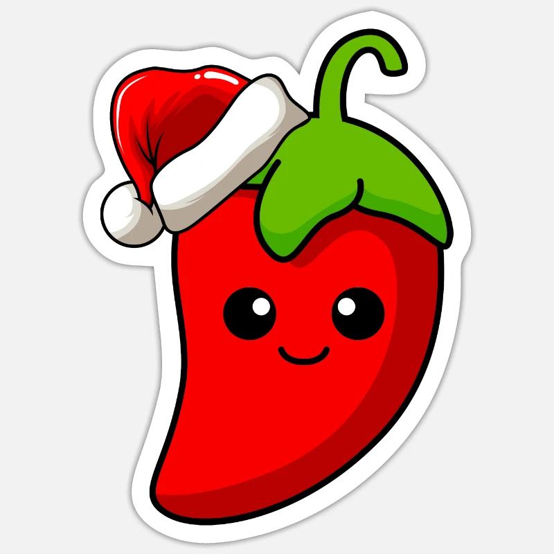 Chilli Christmas Comic Noël Sticker taille S (10 x 10 cm)