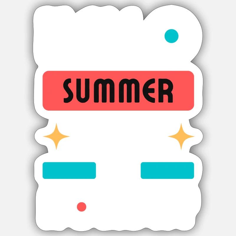 Hello Summer Sticker size S (10 x 10 cm)