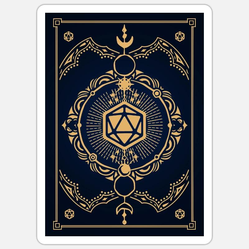 RPG spell map - Sticker size S (10 x 10 cm) - white matte