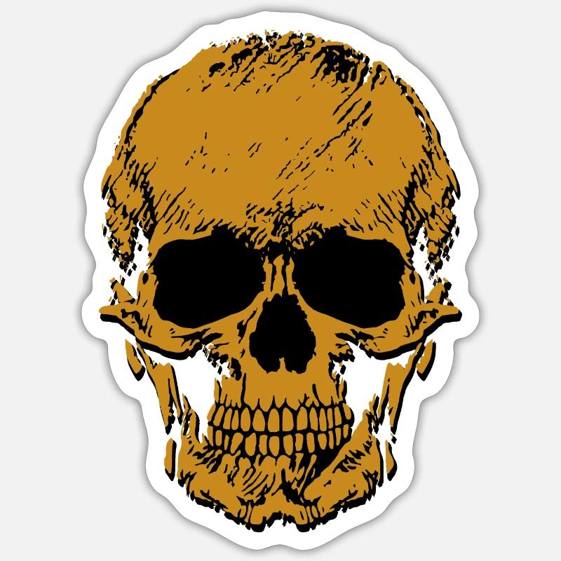 The Skull - Sticker size S (10 x 10 cm) - white matte