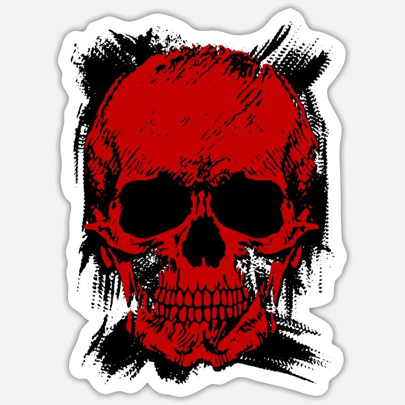 Crâne Sticker taille S (10 x 10 cm)