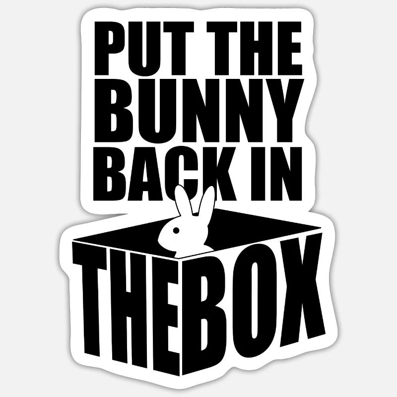 Back in the Box Sticker size S (10 x 10 cm)