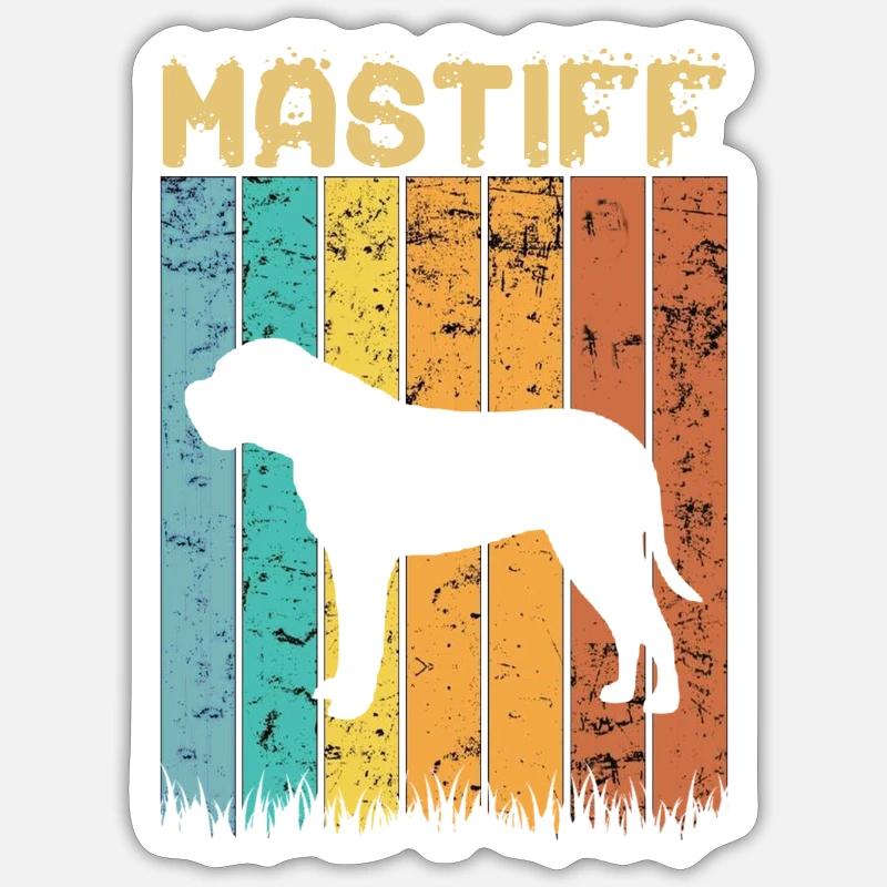 Mâtin - Sticker taille S (10 x 10 cm) - blanc mat