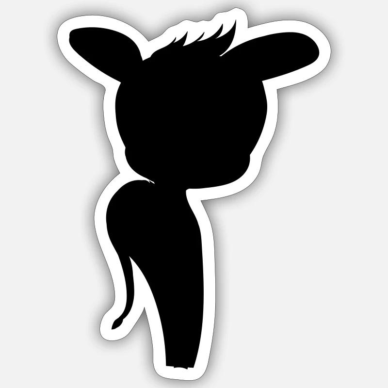 Esel Sticker Größe S (10 x 10 cm)