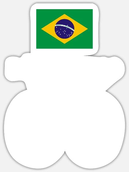 pöbelinho - Sticker Größe S (10 x 10 cm) - Mattweiß