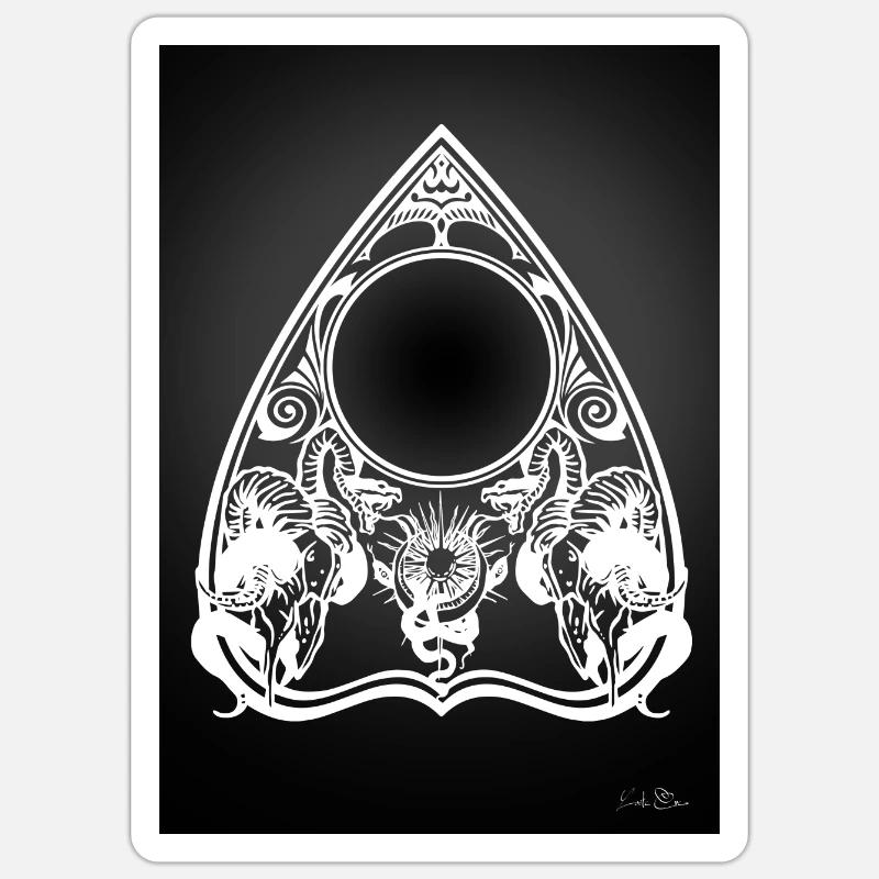 Ouija Devil Board Aufkleber Sticker Größe S (10 x 10 cm)