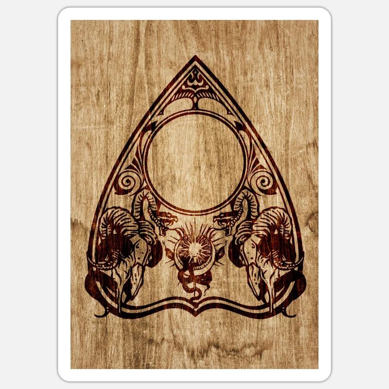 Ouija Devil Board Aufkleber Sticker Größe S (10 x 10 cm)