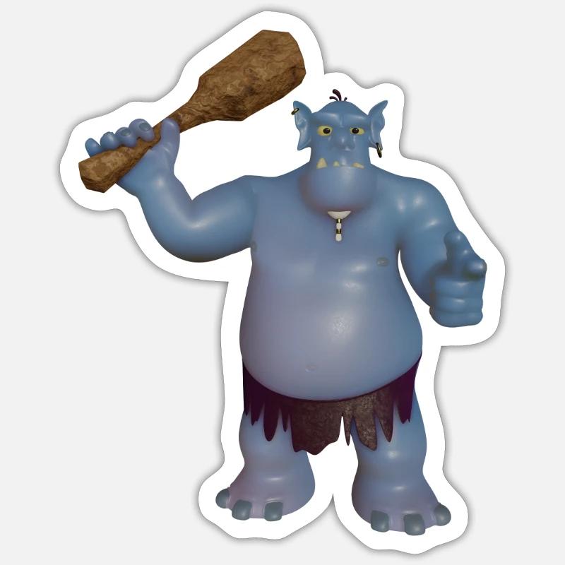 Troll Sticker Größe S (10 x 10 cm)