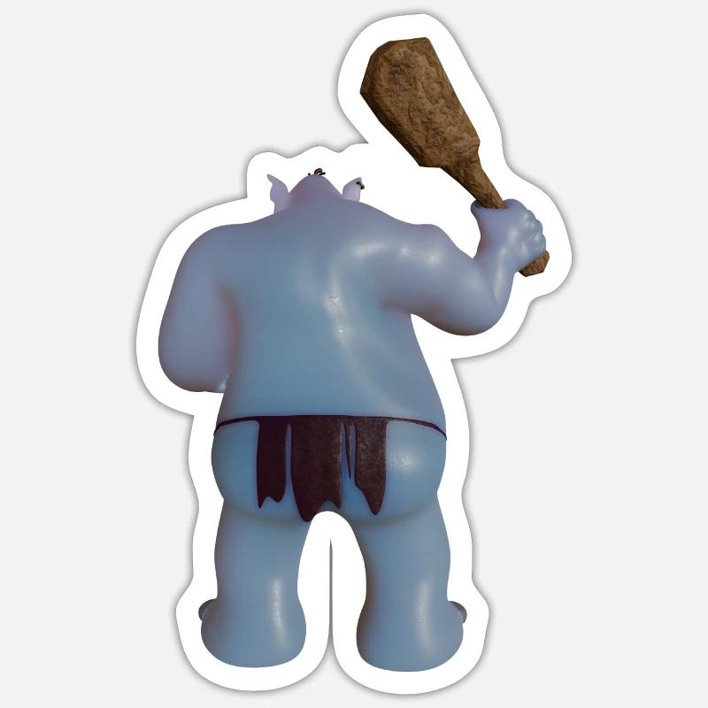 Troll Sticker Größe S (10 x 10 cm)