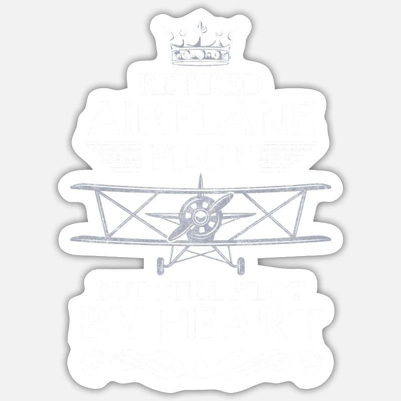 Pilot Flieger Flight Flight School Sticker size S (10 x 10 cm)
