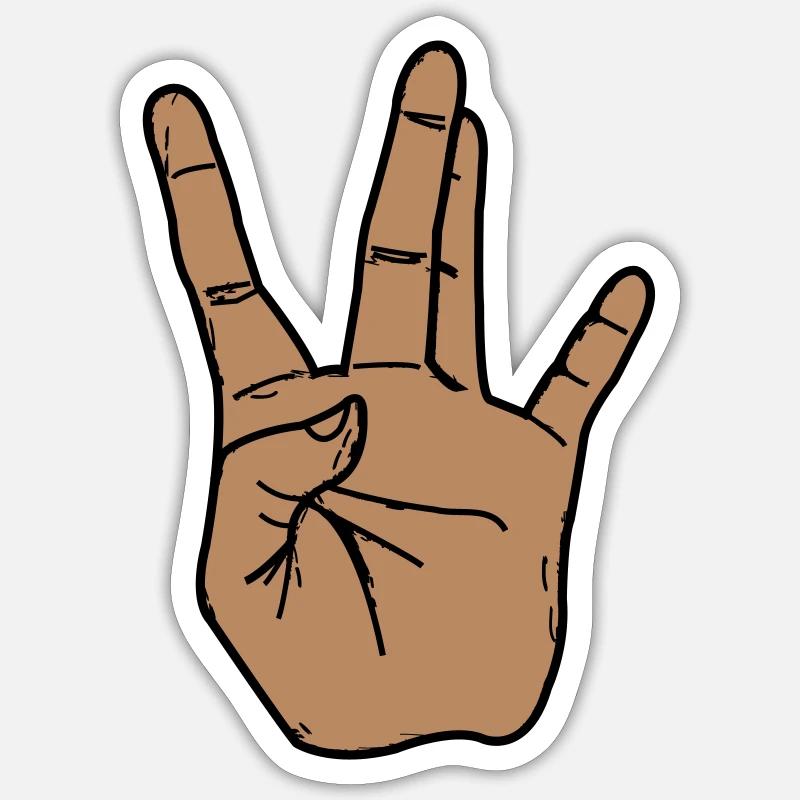 West Coast - Sticker size S (10 x 10 cm) - white matte