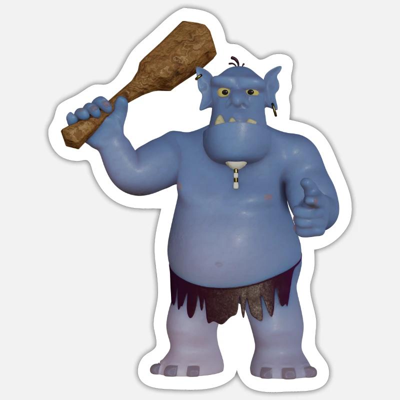 Neanderthal Sticker size S (10 x 10 cm)