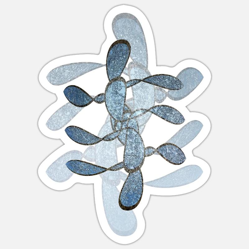 Résumé n° 64 - Sticker taille S (10 x 10 cm) - blanc mat