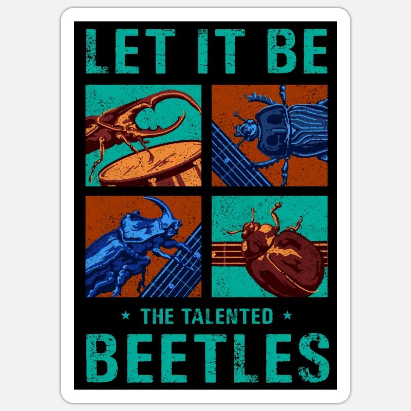 THE BEETLES Sticker size S (10 x 10 cm)