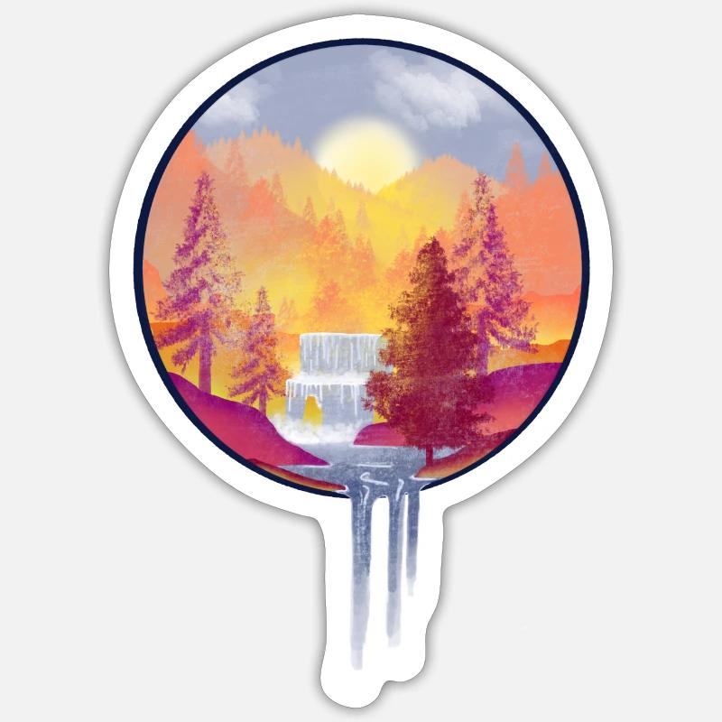 Trees Sticker Größe S (10 x 10 cm)