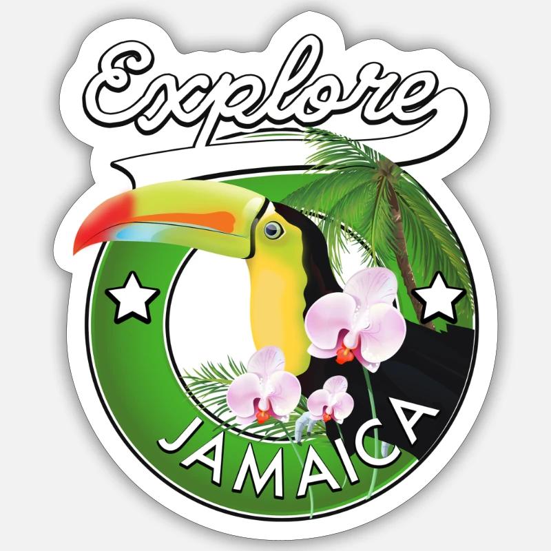 Explore Jamaica Sticker size S (10 x 10 cm)