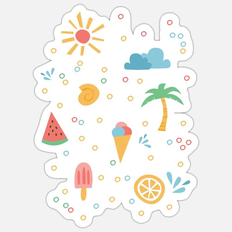 Été Sticker taille S (10 x 10 cm)