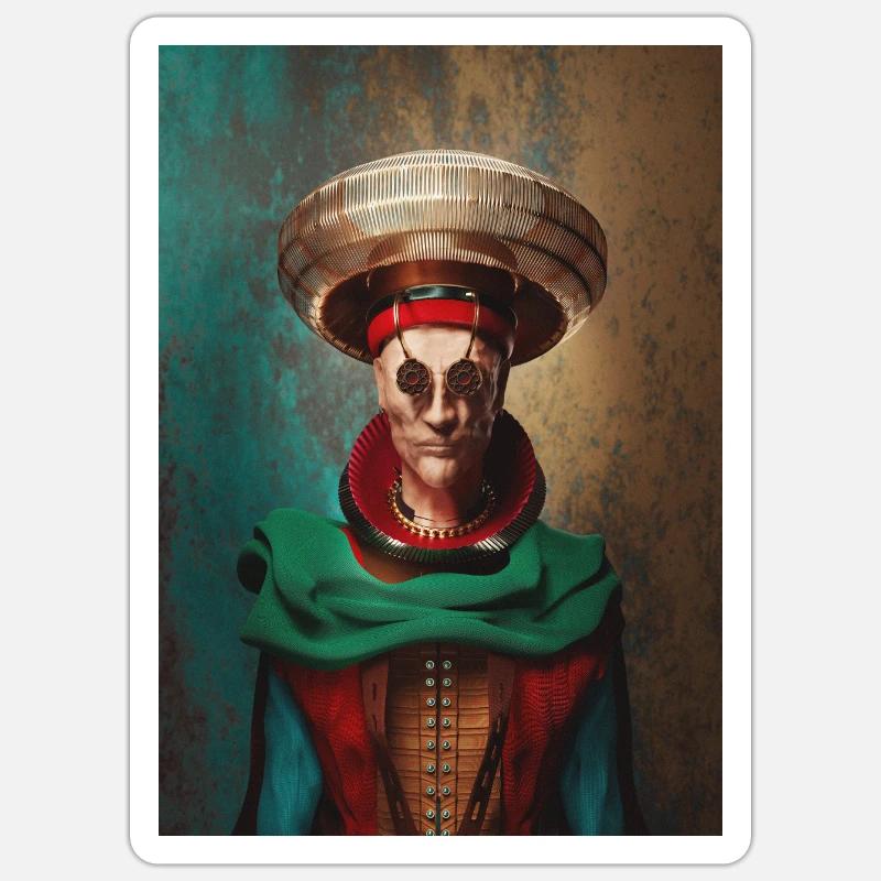 Édition limitée 1 - Sticker taille S (10 x 10 cm) - blanc mat