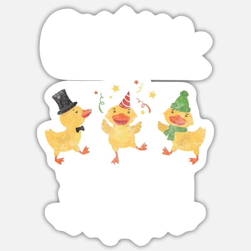 Entchen Badeente Badewanne Sticker Größe S (10 x 10 cm)
