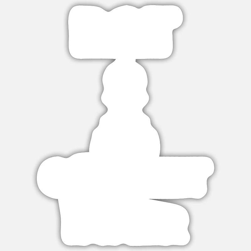 boardgame chess backgammon game night - Sticker Größe S (10 x 10 cm) - Mattweiß