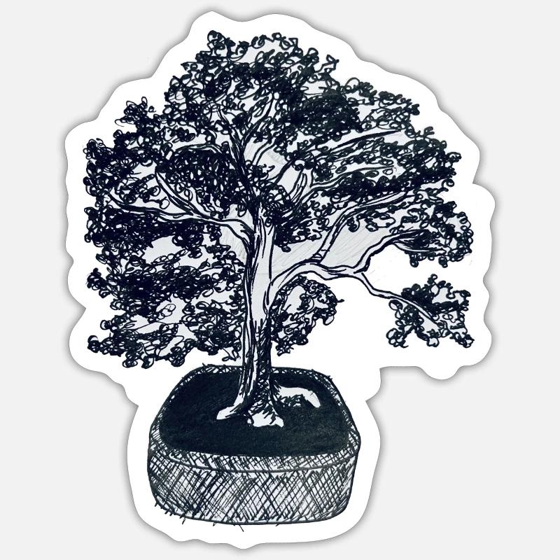 Orme de Chine - Sticker taille S (10 x 10 cm) - blanc mat