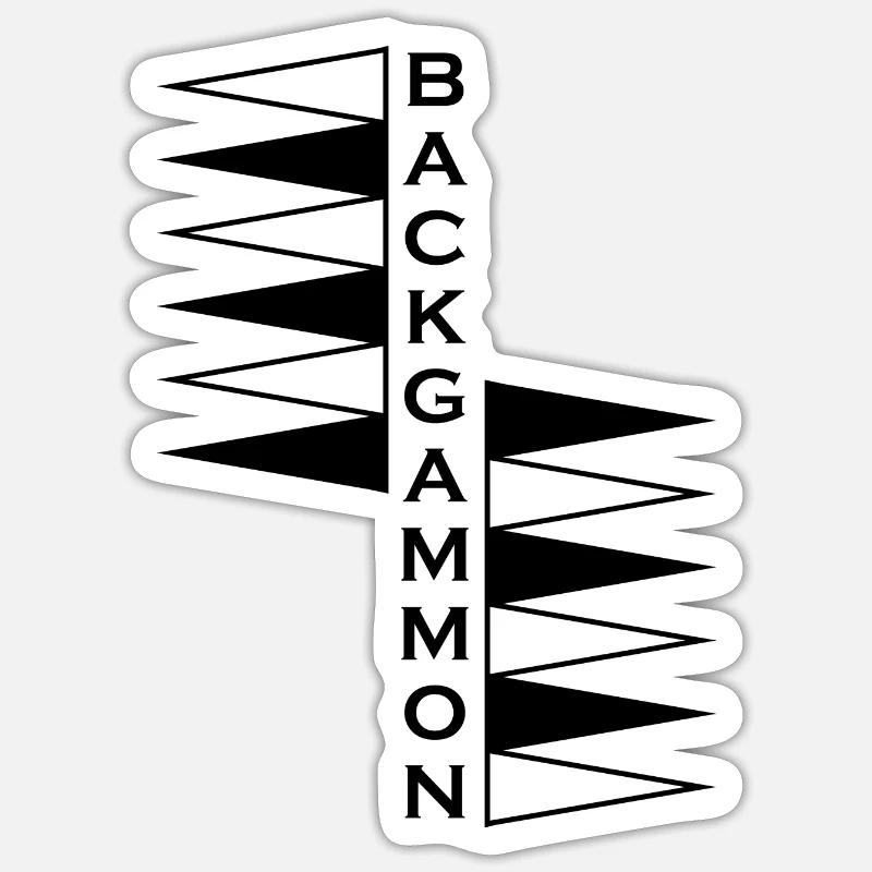 boardgame chess backgammon game night Sticker Größe S (10 x 10 cm)
