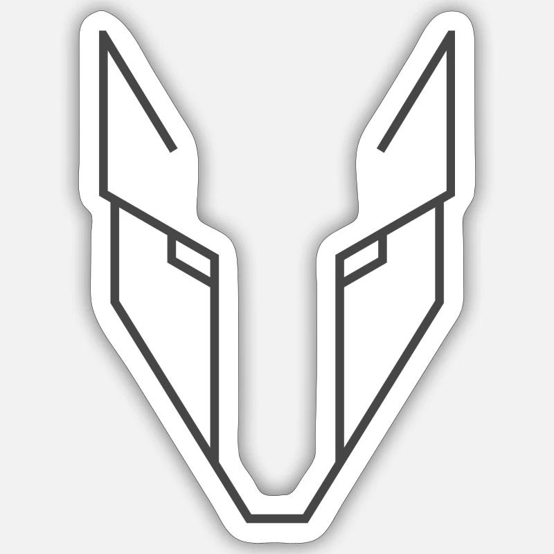 Different - Sticker size S (10 x 10 cm) - white matte