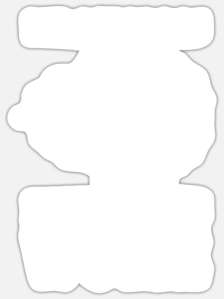 Ich Schaf das komme was Wolle - Spruch - Sticker Größe S (10 x 10 cm) - Mattweiß