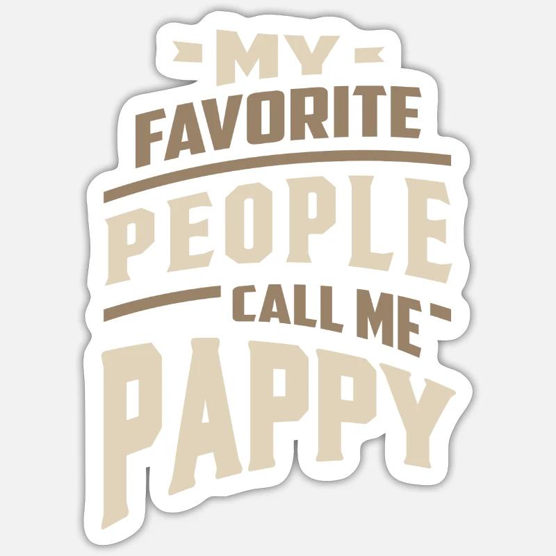 Pappy préféré Sticker taille S (10 x 10 cm)