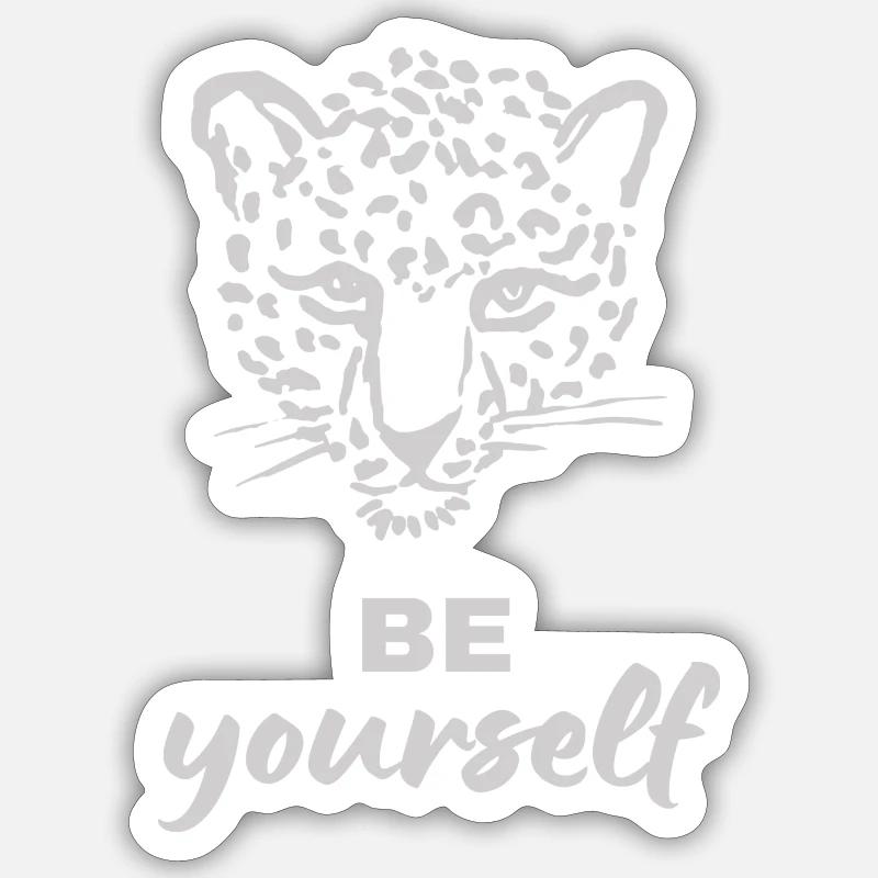 LEOPARD Sticker Größe S (10 x 10 cm)