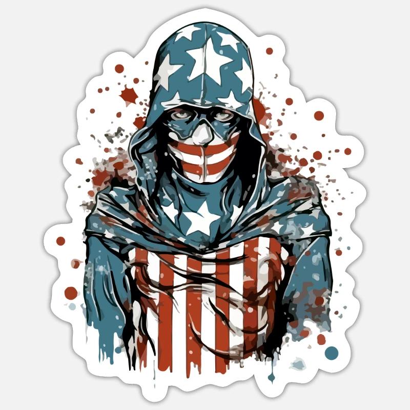 American Anonymous - Sticker size S (10 x 10 cm) - white matte