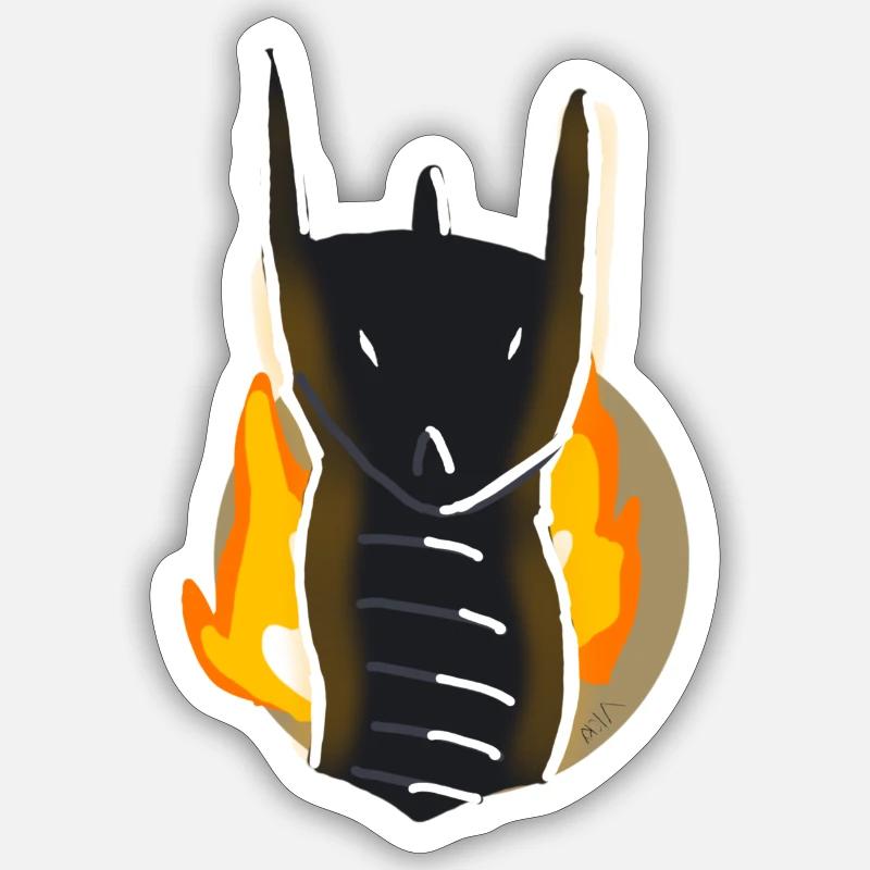 DragonFire Sticker taille S (10 x 10 cm)