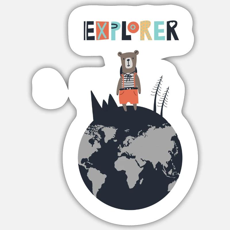 Explorer Sticker size S (10 x 10 cm)