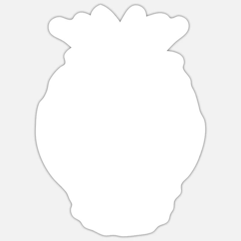 Pineapple Sticker size S (10 x 10 cm)