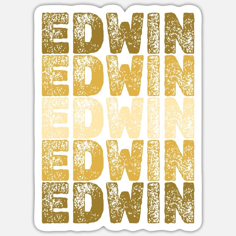 Racines Edwin - Sticker taille S (10 x 10 cm) - blanc mat
