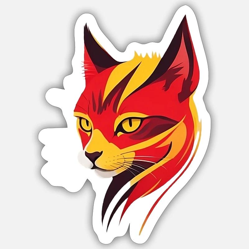 Cat Sticker size S (10 x 10 cm)