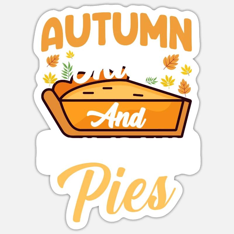 Herbst - Sticker Größe S (10 x 10 cm) - Mattweiß