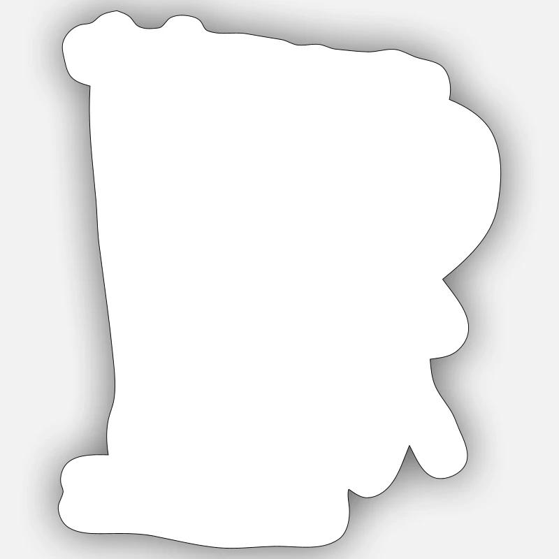Pendu II - Sticker taille S (10 x 10 cm) - blanc mat