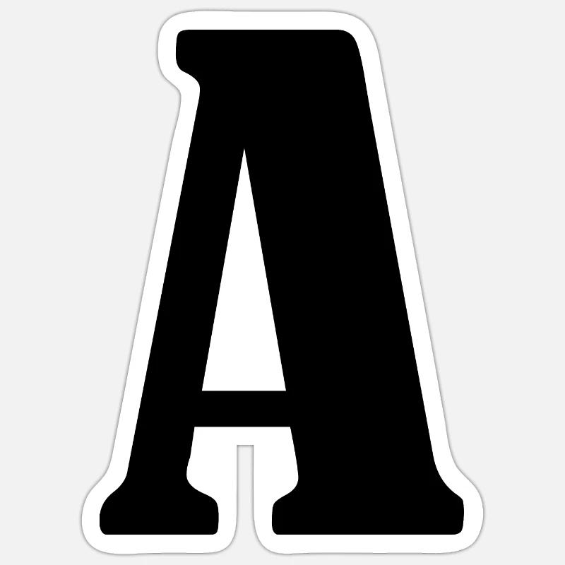 A - Sticker Größe S (10 x 10 cm) - Mattweiß
