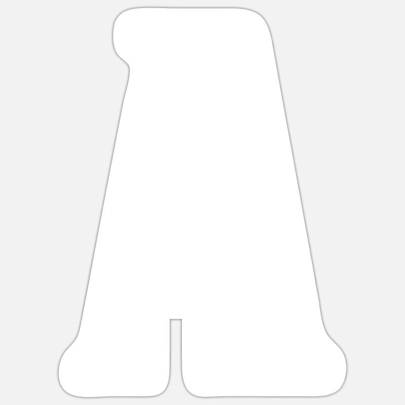 A - Sticker taille S (10 x 10 cm) - blanc mat
