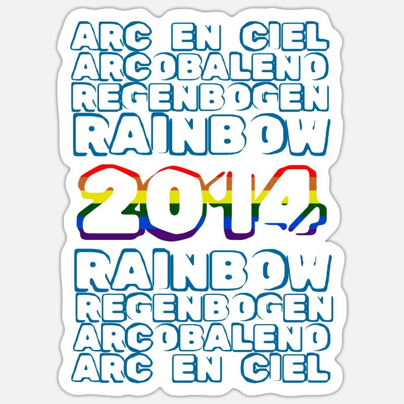 Funny 2014 - Sticker size S (10 x 10 cm) - white matte