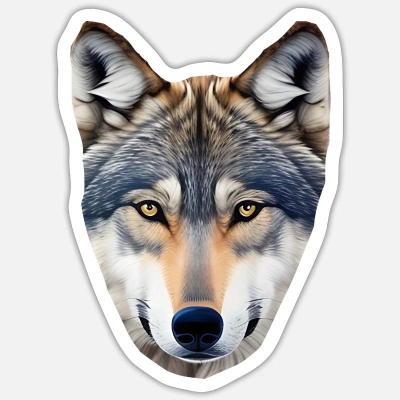 Wolf Sticker Größe S (10 x 10 cm)