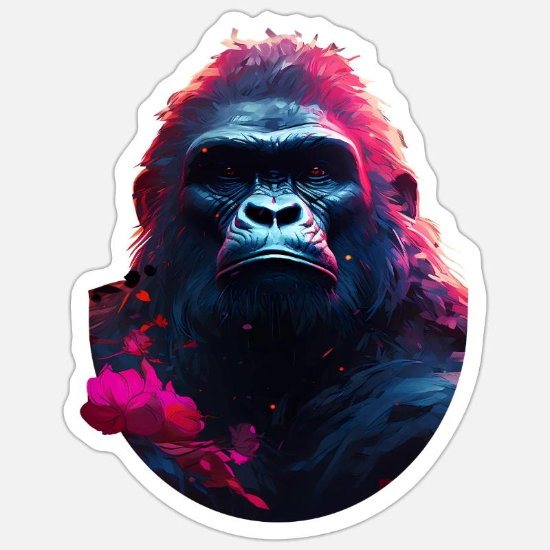 Gorilla Sticker size S (10 x 10 cm)