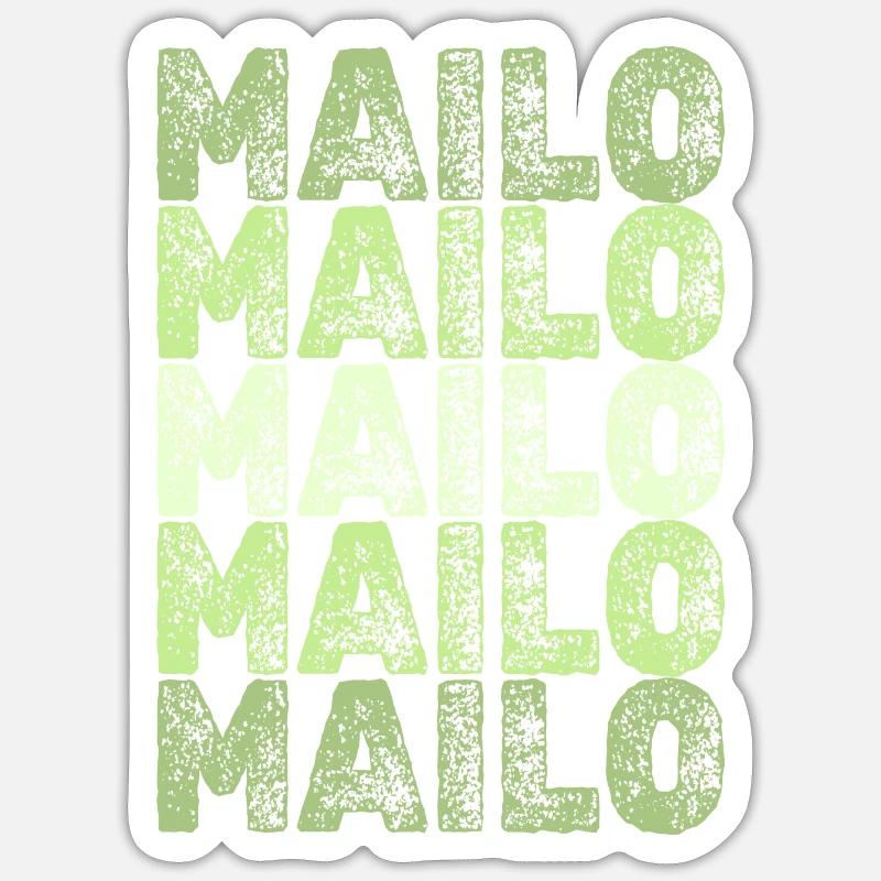 Nom de naissance Mailo Sticker taille S (10 x 10 cm)