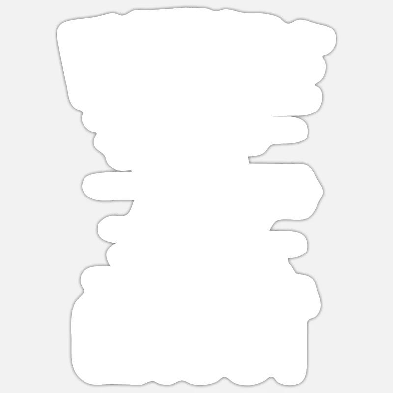 Future Ghost - Sticker Größe S (10 x 10 cm) - Mattweiß
